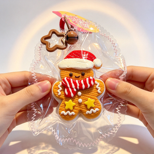 Gingerbread Man Silicone Squishy