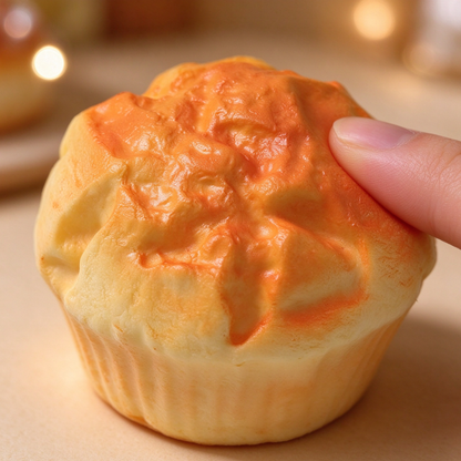 Golden Muffin Cupcake Squishy