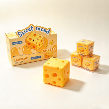 Swiss Cheese Block Crunchy Toy