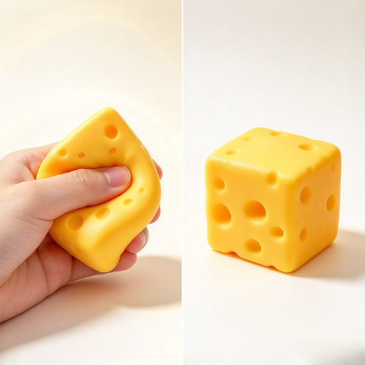 Swiss Cheese Block Crunchy Toy
